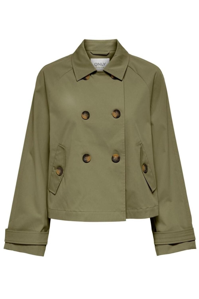 ONLAPRIL SHORT TRENCHCOAT OTW NOOS 15274982 ALOE